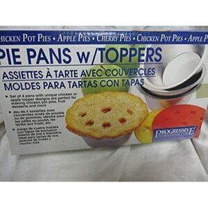 Progressive Pie Pans With Toppers Set Of 4